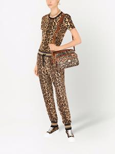 Dolce & Gabbana Schoudertas met luipaardprint - Bruin