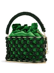 Rosantica Holli Nodi crystal-embellished bag - Groen