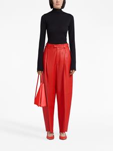 Marni Triangle leren schoudertas - Rood