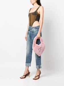 Blumarine heart-shape tote bag - Roze