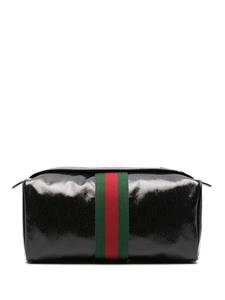 Gucci GG Crystal-canvas leather wash bag - Zwart