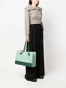 Bally Pennant-print faux-leather tote bag - Groen