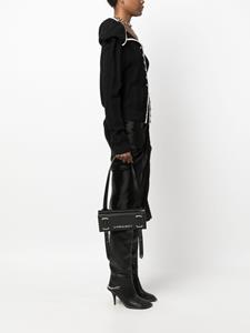 Y/Project mini Accordion leather shoulder bag - Zwart