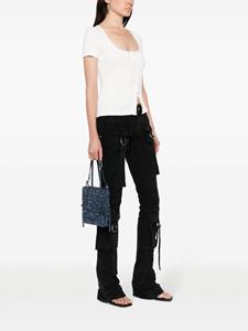 Benedetta Bruzziches large Lollo crystal-embellished tote bag - Blauw