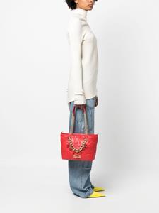 Versace Stars-logo leather shoulder bag - Rood