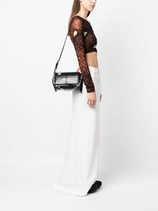 Versace crocodile-effect shoulder bag - Zwart