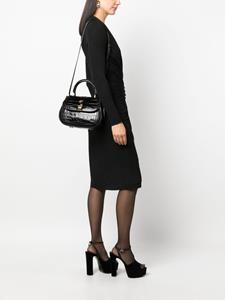 Versace Greca Goddess leather tote bag - Zwart
