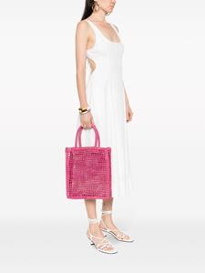 Manebi interwoven open-top tote - Roze