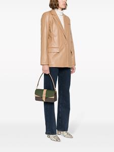 Michael Kors medium Greenwich faux-leather shoulder bag - Bruin