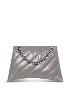 Balenciaga medium Crush leather shoulder bag - Grijs