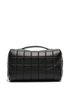 Saint Laurent Cube Trousse quilted leather wash bag - Zwart