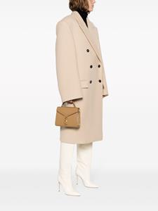 Saint Laurent mini Cassandra leather tote bag - Bruin