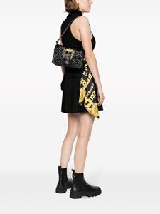 Versace scarf-detailing logo-buckle shoulder bag - Zwart