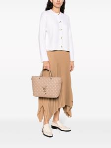 V°73 Marzia matelassé-effect tote bag - Beige