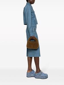 STAND STUDIO Minnie Fur faux-shearling tote bag - Blauw