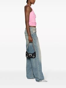 Versace star stud detail shoulder bag - Zwart
