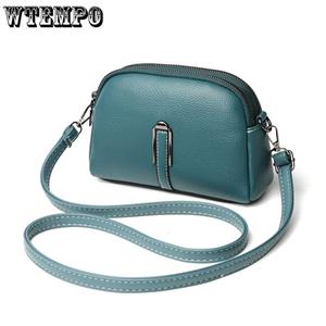 WTEMPO Genuine Leather Bag Luxury Women's Handbags Bag for Woman Female Clutch Phone Bags Shoulder Bag Crossbody Messenger Pack