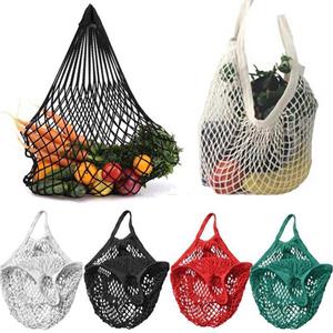 1N Outdoor 1pc Mesh Net Bag String Winkelen Herbruikbare Fruit Groenten Opslag Eco