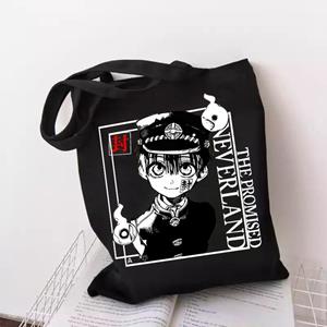 Aidegou16 Harajuku women's handbag Hanako-kun Anime Cartoon Print Ulzzang Goth Punk Vintage Canvas Bag Japanese Fashion Shopper Canvas Bag