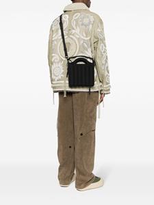 Craig Green Lunchbox embossed-pattern messenger bag - Zwart