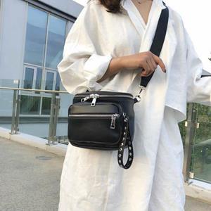 Waroomkkk Koreaanse Mode Reizen Studded Bag Handtas Vrouwen Casual Brede Schouder Crossbody Tas