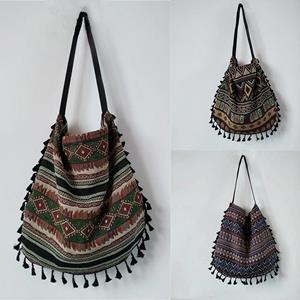 Argumentsss Women Tassel Shoulder Bag Tassel Bohemian Hippie Gypsy Tassel Handbag