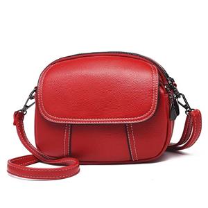 SHUNA Fashion PU Leather Women Shoulder Bag Female Purse and Handbags Girls Crossbody Bag Vintage Small Flap Mini Messenger Bag