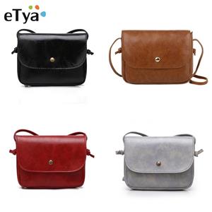 ETya Women Leather Fashion Single Shoulder Bag Crossbody Bags Lady Small Clutch Phone Purse Handbag Female Girls Messenger Bag