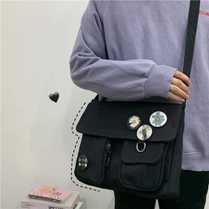 Xierya Vrouwen Canvas Messenger Bag Jeugd Dames Mode Schoudertas Student Grote Capaciteit Vrouwelijke Crossbody Tassen Womens Pakket