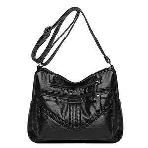 SHUNA Fashion Soft PU Leather Bags Women Shoulder Bags Luxury Handbags Women Bag Designer Crossbody Bags for Women Casual Messenger Bag