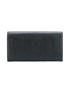 See by Chloé metallic flap wallet - Zwart
