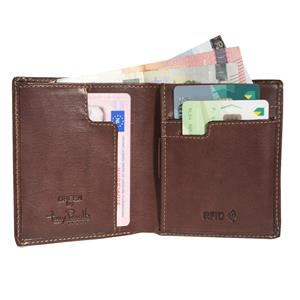 Tony Perotti Slim Vertical Billfold with banknote and coin pocket...