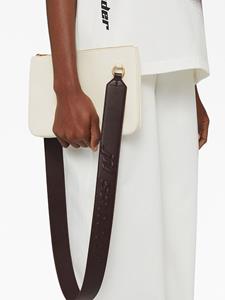 Jil Sander Link LG crossbodytas met logoband - Wit