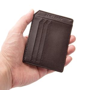 Baellerry Small Wallet Male Ultra-thin Youth Credit Card Bag Wallet Driver's License Bag Mini Card Bag