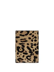 Dolce & Gabbana Pasjeshouder met luipaard print - Bruin