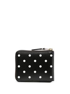 Comme Des Garçons Wallet polka dot printed wallet - Zwart