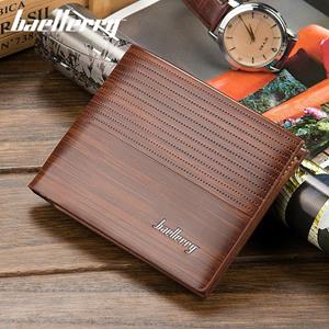 Baellerry Men Fashion Short Style Wallets Business Design Leather Purse Gifts Bifold Card Holder Wallet