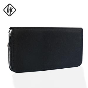 HcanKcan Fashion Oxford Card Holder Wallets Men Brand Black Magic Trifold Leather Slim Wallet Small Phone Bag Male Purses
