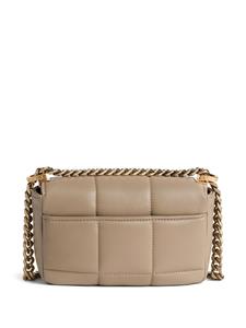 Dsquared2 logo-plaque quilted leather bag - Beige