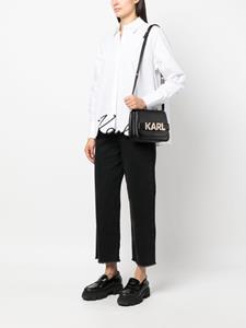 Karl Lagerfeld K/Letters crossbodytas met logoplakkaat - Zwart