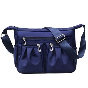 ArmadaDeals Frauen Nylon Multi-Pocket Umhängetasche Crossbody Tasche Handtaschen, Dunkelblau