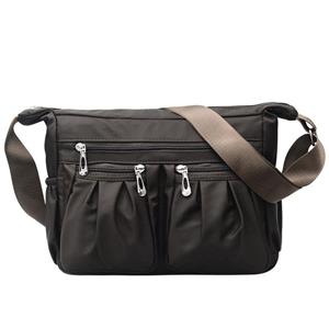 ArmadaDeals Frauen Nylon Multi-Pocket Umhängetasche Crossbody Tasche Handtaschen, Braun
