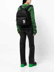 Karl Lagerfeld K/Ikonik 2.0 zip-up backpack - Zwart