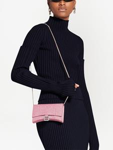 Balenciaga Portemonnee met logoplakkaat - Roze