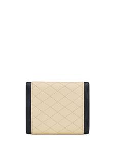 Saint Laurent Portemonnee met logoplakkaat - 9289 -BURRO/NERO