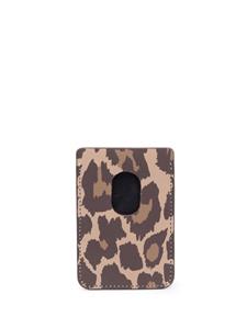 Balenciaga Pasjeshouder met luipaardprint - Bruin
