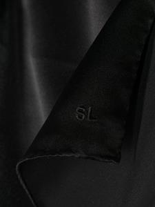 Saint Laurent Sjaal met geborduurd logo - Zwart