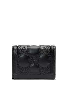 Gucci Portemonnee met logo-reliëf - Zwart