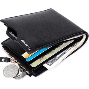 Baborry RFID diefstal beschermen portefeuilles nieuwe heren klassieke lederen zakken credit / ID-kaarten houder portemonnee portemonnee portemonnee