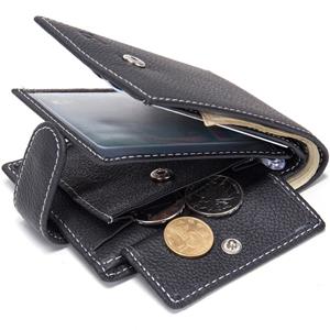 Baborry Men Wallets Genuine Cow Leather Wallets Brand With Coin Pocket Purse Card Holder Fashion wallet